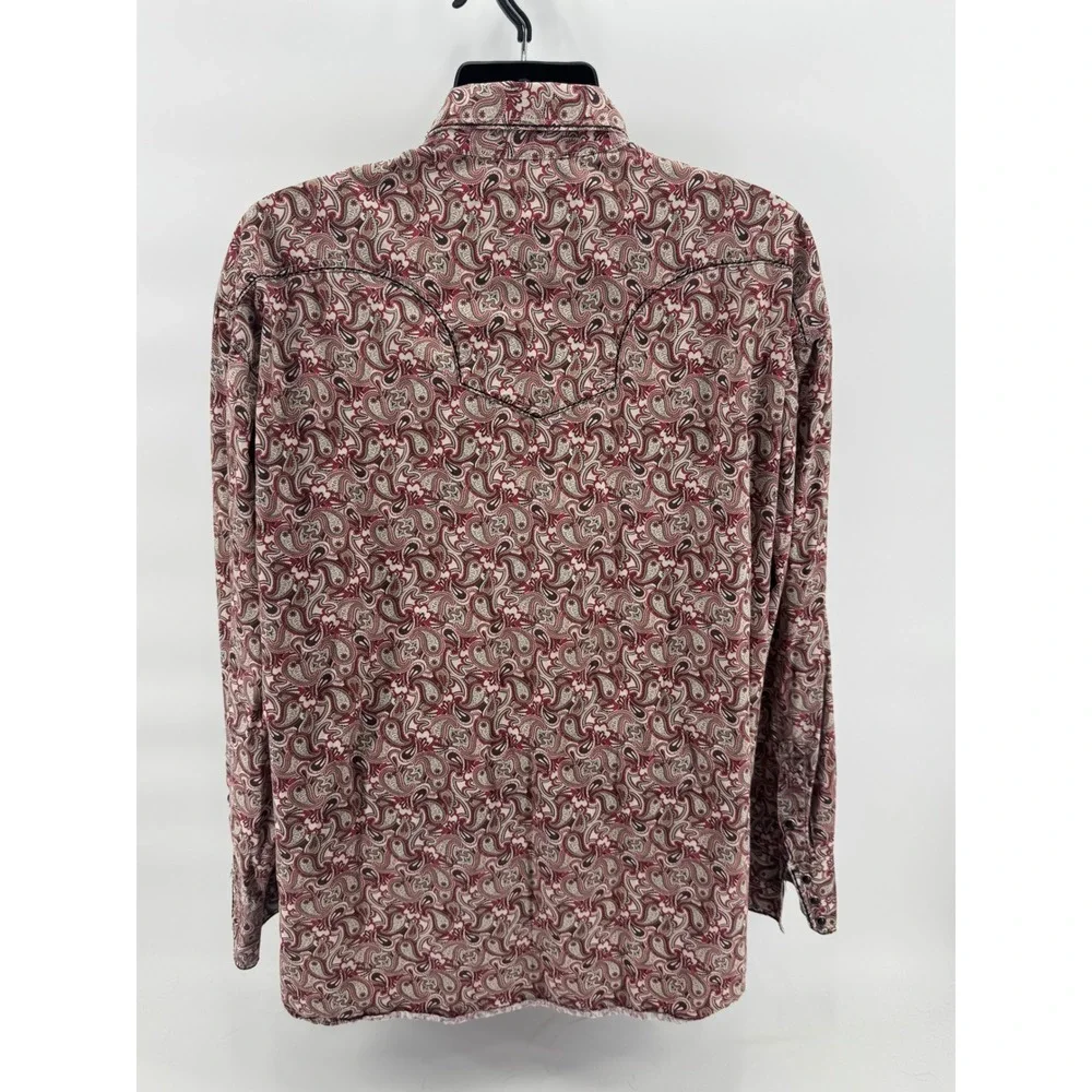 Roper‎ Wear the West 2XL Mens Western Shirt Paisley Print Long Sleeve Cowboy